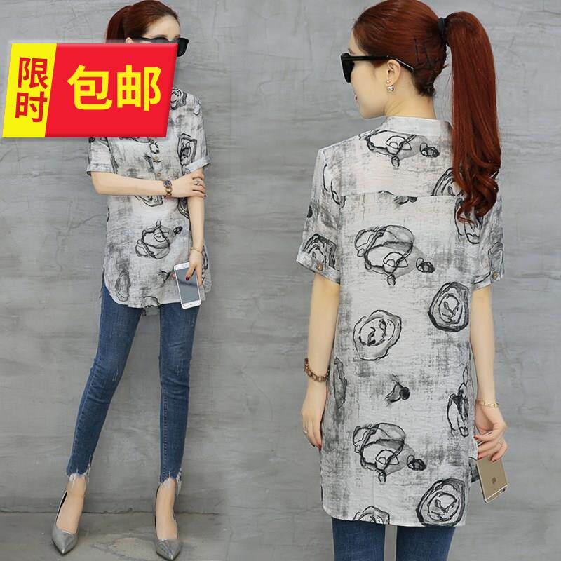雪纺衬衫女上衣凉爽20x18夏季新款短袖衬衣韩版修身休闲大码寸衫|ruв категории Женская одежда, кружева свитер/шифон рубашка - от Buy2taobao.com для оказания профессиональной услуги покупки агента Taobao