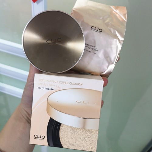 韩国进口cli/o珂lai#欧小金盖哑光持妆遮瑕气垫粉底bb霜 持久水润