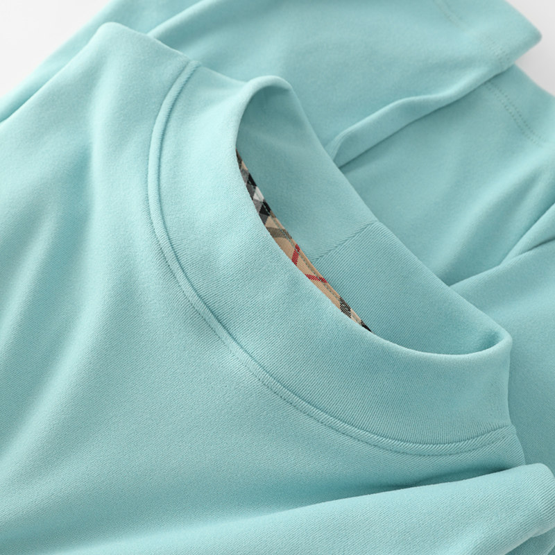 THIS ONE IS SO HANDSOME LOOK T-SHIRT MENS REVERSIBLE VELVET MID-NECK BASE SHIRT WARM LONG SLEEVES