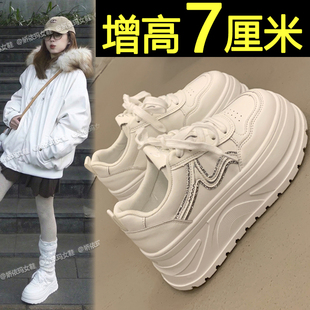 内增高小白鞋女2026新款春季百搭巨好看松糕厚底女鞋休闲运动板鞋