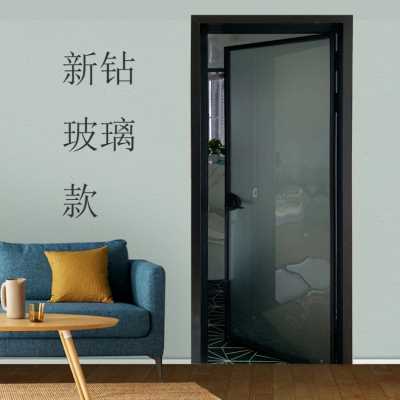 厂销定制卫生间门铝镁合金厕所门窄边平开门玻璃推拉门厨房室内门
