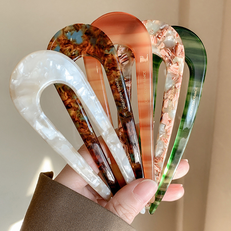 新中式U型发簪盘发神器