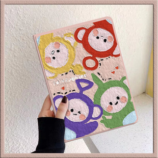 19ipad air4 天线宝宝适用苹果平板2021新款 10.5电脑壳18 三折式 6第九代迷你 pro11英寸保护套带笔槽10.2