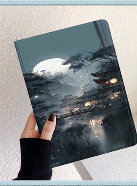 古风小镇适用ipad保护套ipad2022平板壳air5/4/3苹果10.2寸ipad10/9九十代2021三折mini6全包pro11带笔槽10.9