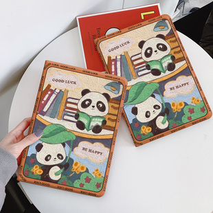 好运熊猫适用华为平板m6保护套10.8matepad11英寸4带笔槽10.1畅享2荣耀小米5pro联想小新vivo胶oppoair壳plus