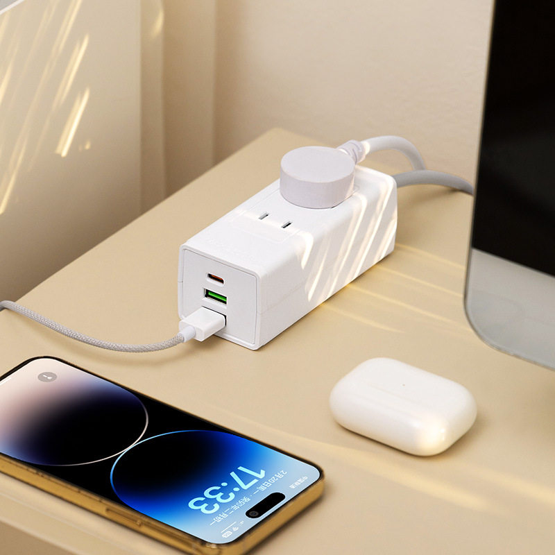 迷你插座小插排多功能usb快充插线板办公多用旅行方便携带电插板