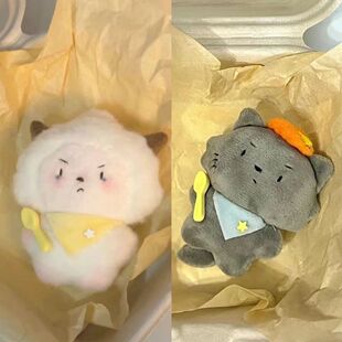 小红书同款可爱卡通灰太狼懒洋洋毛绒书包玩偶吱吱叫公仔挂件礼物