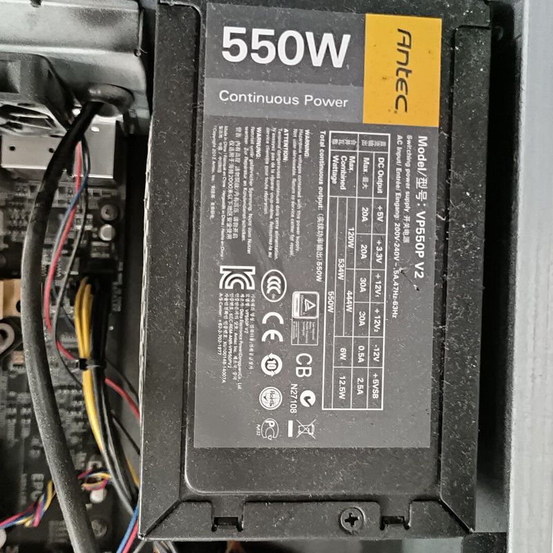安钛克VP550P V2  额定功率550w电源 75