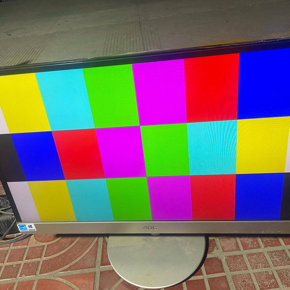 23寸AOC全面屏高清显示器 230LM00025 实物拍摄