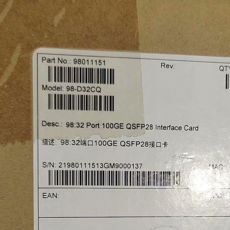 98-D32CQ 32端口100GE数据中心交换机业务板