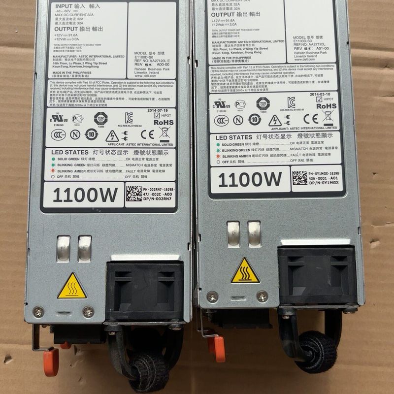 R730XD R720 服务器48V直流电源1100W