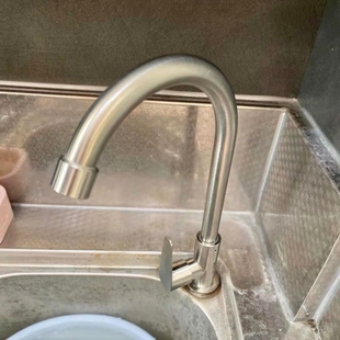 家用厨房龙头冷热水单冷洗菜盆水槽防溅水水龙头水阀不锈钢洗手池