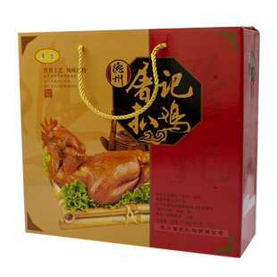 屠记扒鸡4只装 德州禹城扒鸡屠家扒鸡 真空礼盒 山东特产 德州