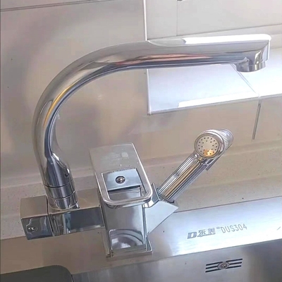 喷枪洗菜盆机器人洗碗池水龙头水槽伸缩抽拉式全铜厨房冷热旋转