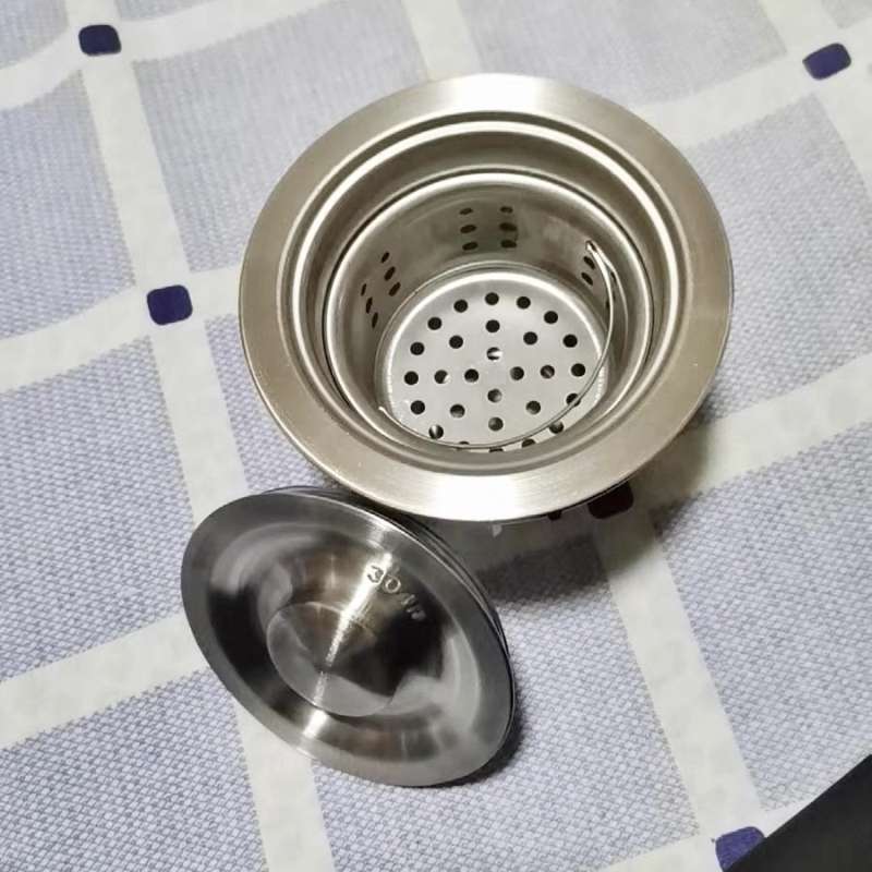 拖把池厨房全套排水管套装神器下水器水槽下水管不锈钢漏水塞