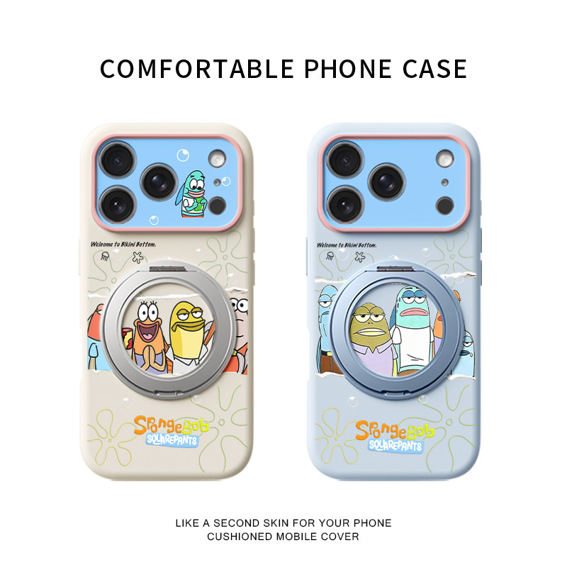 路人鱼合集适用苹果17promax手机壳新款iphone16pro镜头全包15液态硅胶软壳防摔保护套360°旋转磁吸支点壳女