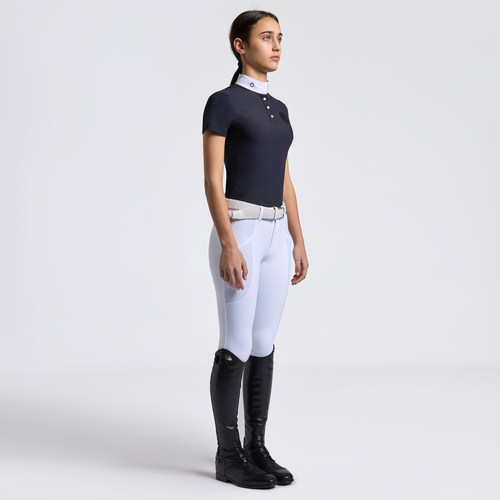 CT 女孩马术比赛速干透气短袖 Jersey S/S Zip Competition
