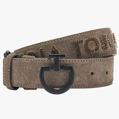CT马术腰带女Women's Suede Belt with Tufted CT Logo