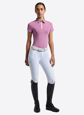 RG 女孩马术训练短袖Micro Perforated Jersey S/S Training Zip