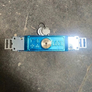 十字卷拉门卷帘门锁锁芯通用型铜芯防盗门锁通开中间开卷闸门锁