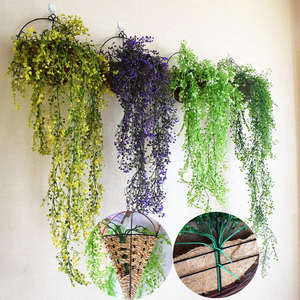 绿植墙面壁挂垂吊墙壁藤条室内假吊兰墙上绿色