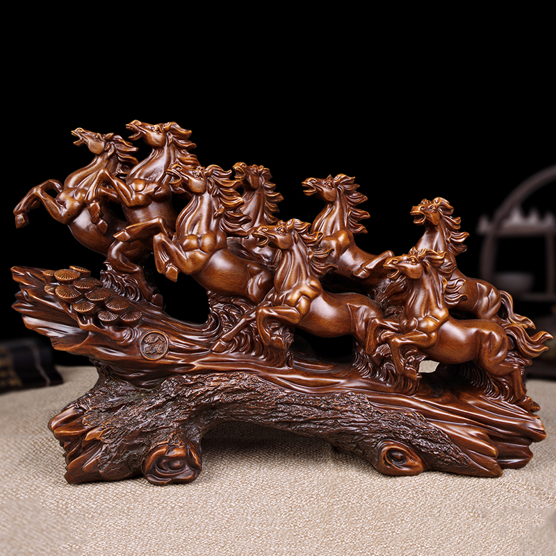 骏马摆件招财风水生肖酒柜装饰品