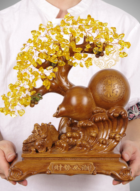 木香树脂招财简约风客厅摆件