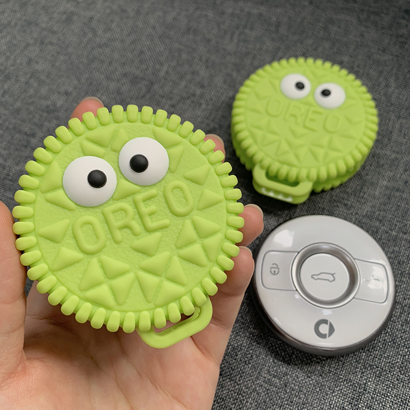 适用奔驰smart精灵钥匙套全包保护 #1一号2022新款斯玛特汽车壳扣