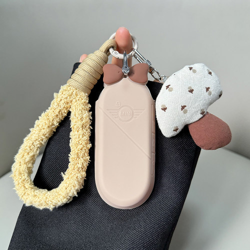 适用宝马电动MINI车钥匙套Aceman壳25款MINICooper迷你卡通包扣女