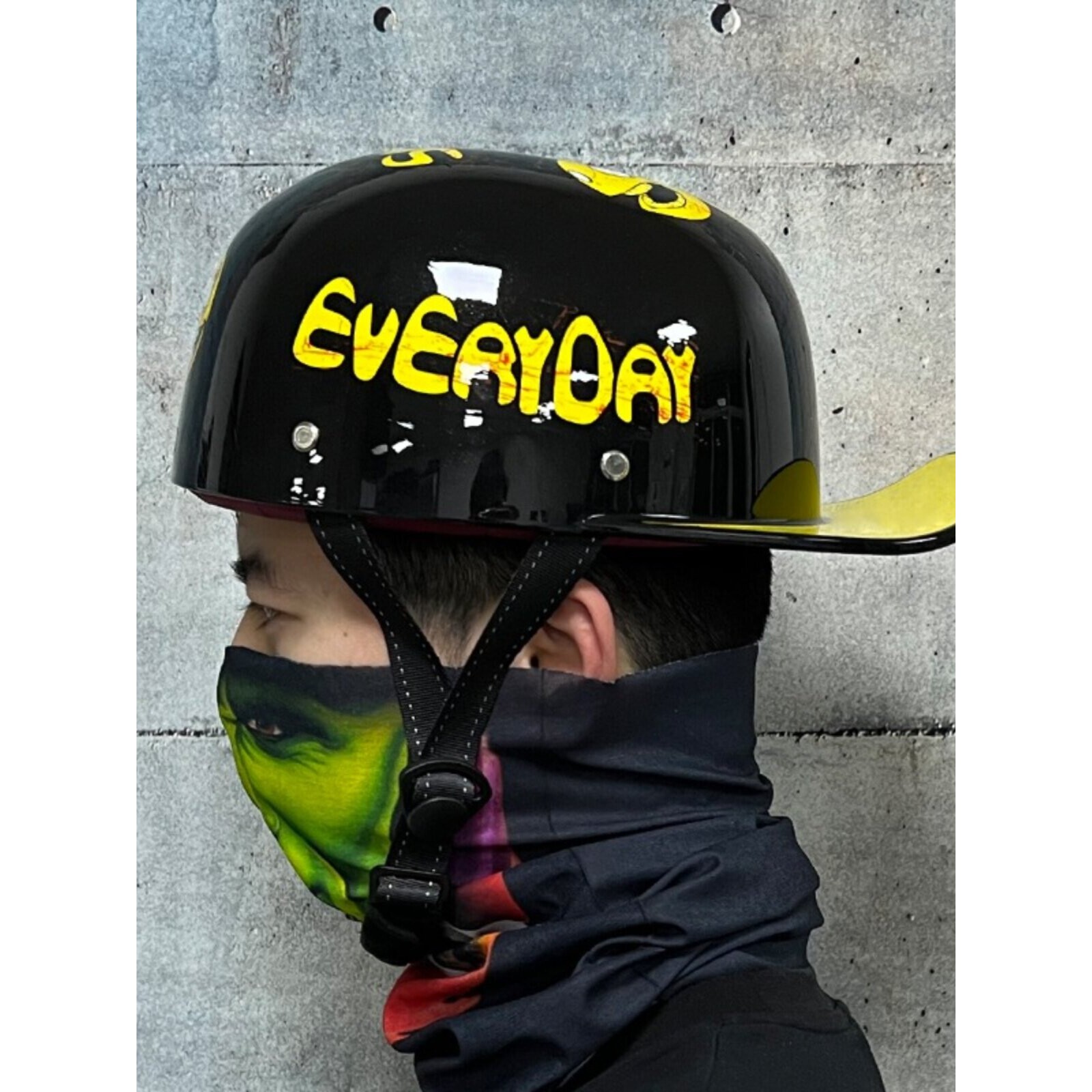 日本araione复古摩托车头盔棒球帽男女夏季个性瓢盔哈雷机车半盔