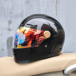 日本araione摩托车头盔男女复古全盔3C电摩四季蓝牙槽个性冬季机