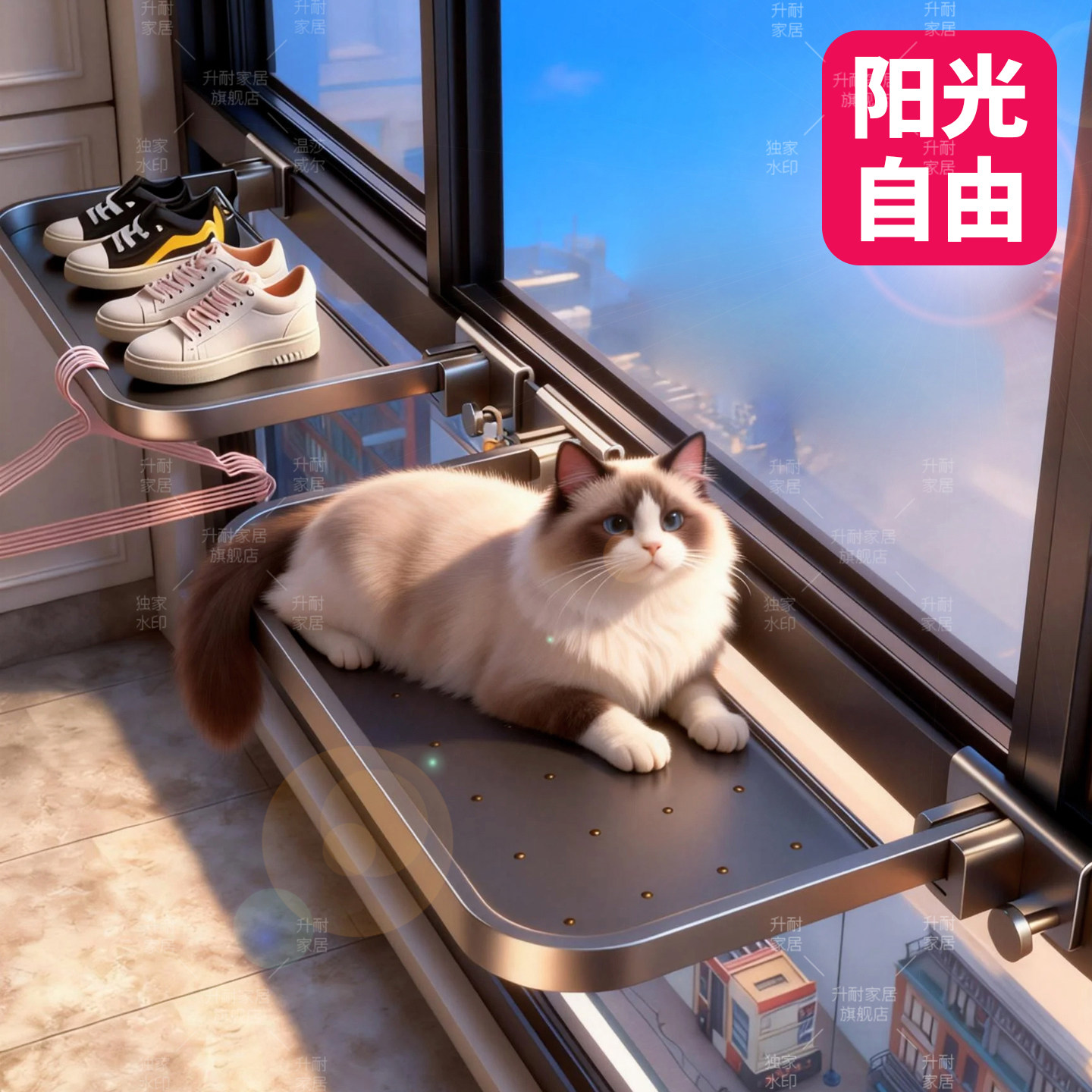 阳台猫窝窗沿猫咪休息室窗框可上翻折叠阳光充足宠物沙发四季通用,宠物/宠物食品及用品,猫窝/屋/帐篷/沙发,淘宝优惠券,粉丝福利购,淘宝优惠卷