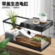 乌龟带盖子饲养缸家用养龟专用箱巴西小乌龟带爬台生态造景小型别