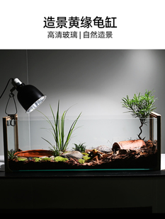 黄园龟专用养殖箱龟生态园林屋水陆箱安源台缘半水生龟养殖箱