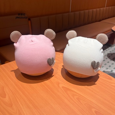 婴儿帽子春秋款小月龄宝宝纯棉