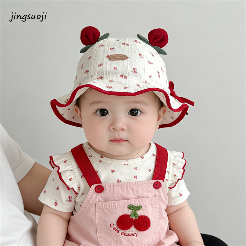 婴幼儿帽子春季薄款女宝宝碎花盆帽洋气可爱公主遮阳渔夫帽防晒帽,童装/婴儿装/亲子装,帽子,淘宝优惠券,粉丝福利购,淘宝优惠卷