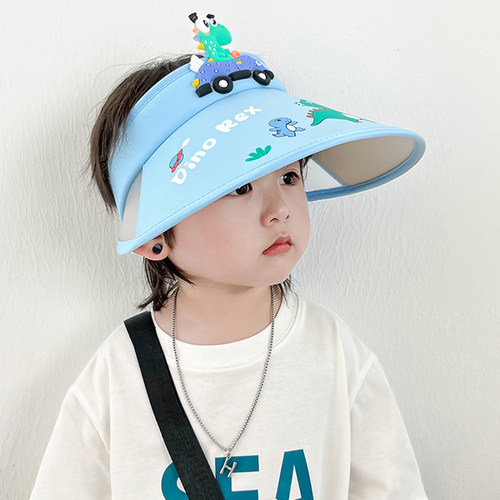 儿童防晒帽男童帽子夏遮阳空顶帽