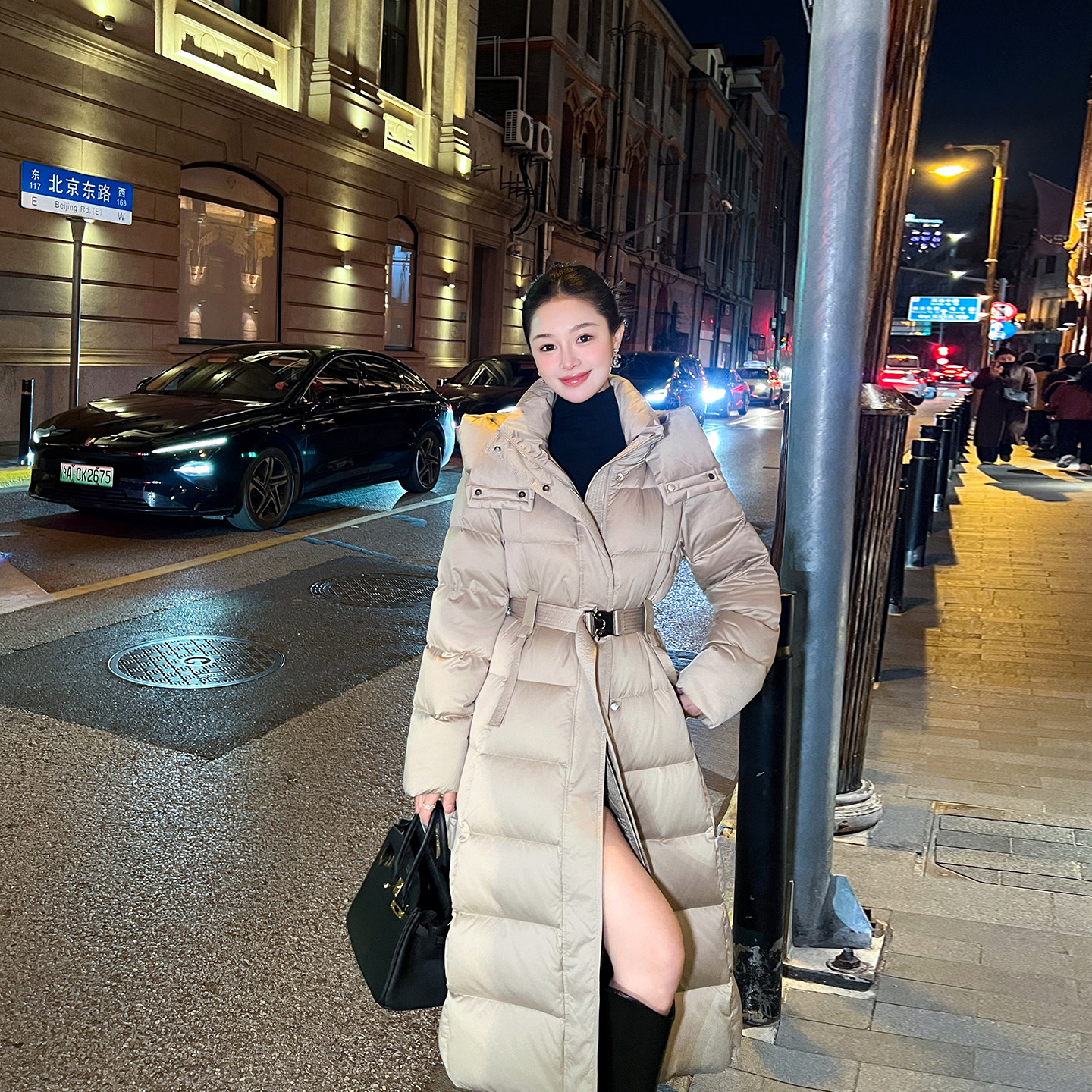 高端气质羽绒服女中长款2025冬季新款韩版修身高级感加厚保暖外套