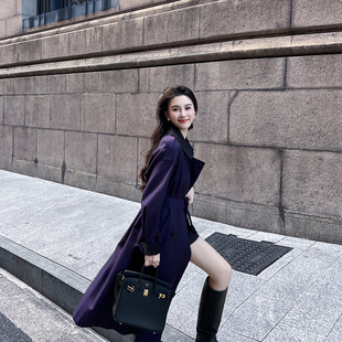 韩系高级感风衣外套女中长款2026春秋季新款休闲气质今年流行大衣