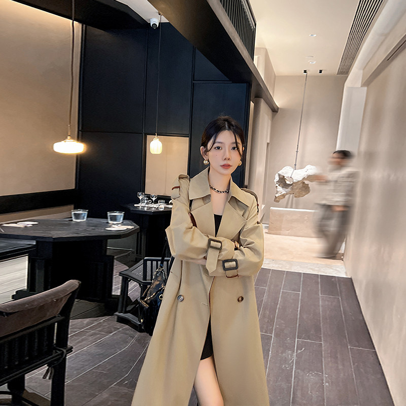 风衣外套女中长版2025春秋新款高级感流行英伦风显瘦气质休闲 大