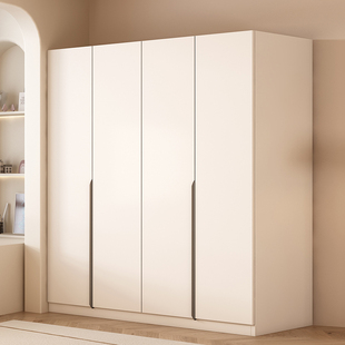 实木生态板衣柜卧室家用现代简约2026新款出租房用儿童定制大衣橱