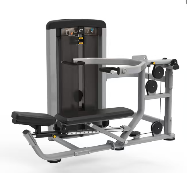 推胸举肩训练器坐式划船训练机斜方肌背阔肌运动力量健身器材