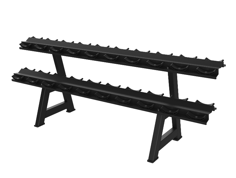 双层哑铃架10副健身房商用新款双层哑铃架哑铃存放展示架子家用