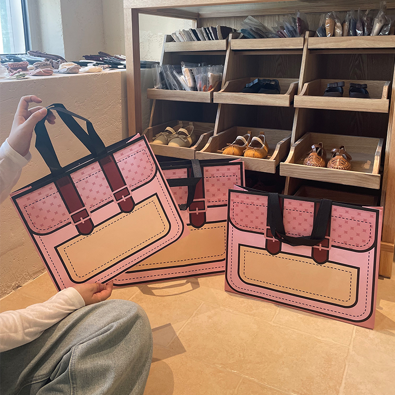 加厚服装店无纺布手提袋装衣服用童装包包礼品购物袋定制印刷LOGO