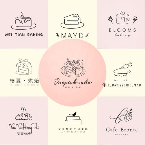 loog设计原创商标品牌企业图标志烘焙蛋糕店门头面包店logo水印设