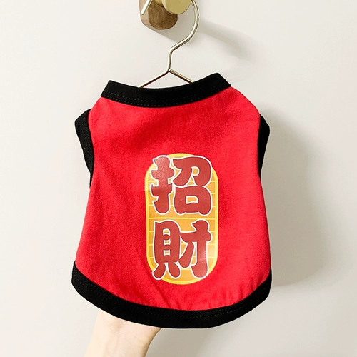 Три -летний магазин шесть размеров кошек, празднующих собак Тедди Тедди осенью и зимней одеждой, маленький собачье питомец Bomei 2023 Новый Bien Bears Puppy Новый год