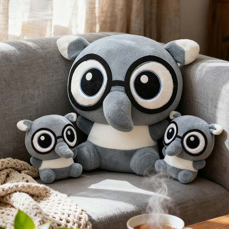 可爱马来貘YIMO毛绒玩具抱抱我大眼公仔大号布偶娃娃抱枕周边礼物