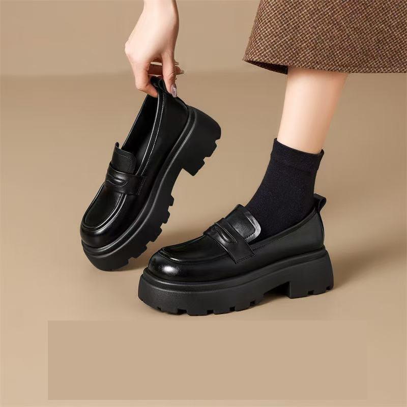 乐福鞋女鞋2025新款JK制服单鞋黑色玛丽珍百搭女款英伦风小皮鞋子