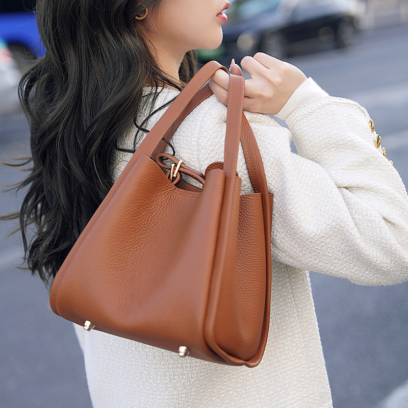 diy手工包真皮菜篮子女包百搭水桶包手提包大容量手缝自制材料包,箱包皮具/热销女包/男包,水桶包,淘宝优惠券,粉丝福利购,淘宝优惠卷