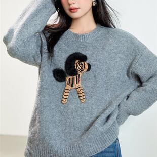 实拍针织秋季 软糯绵羊绒衣 新款